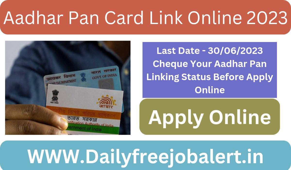 Aadhar Pan Card Link Online 2023